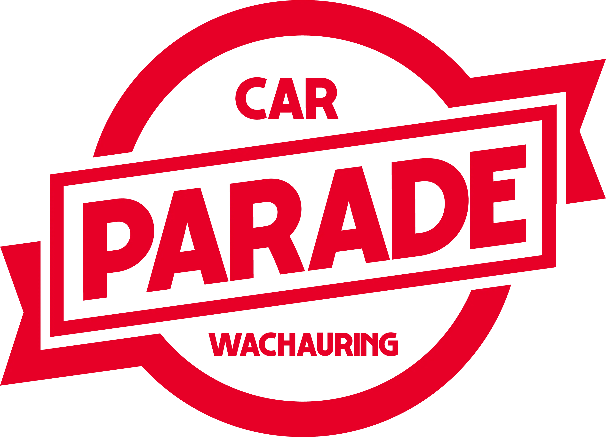 Logo der Car Parade in rot